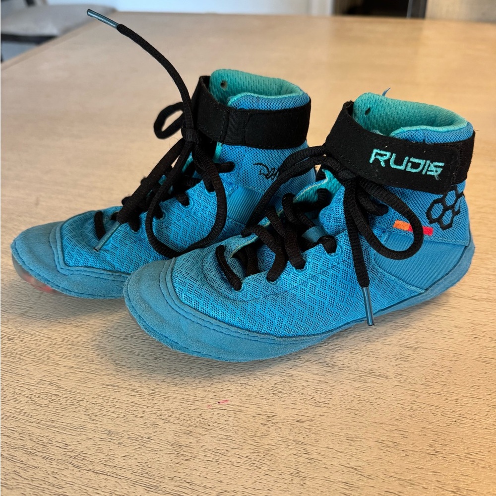 Rudis Kids Blue Wrestling Shoe